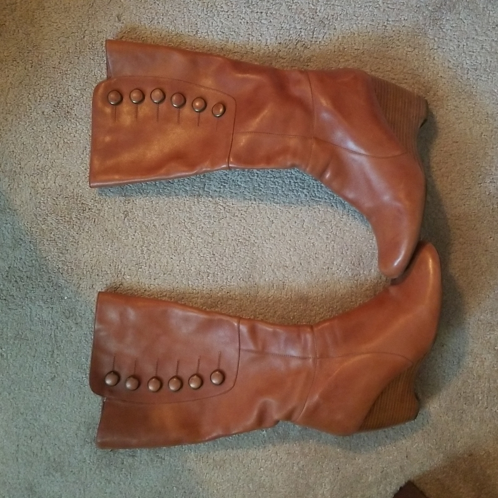 Mizzou mooz cogniac calf high boots